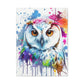 Colored Splat Owl Bust