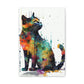 Colored Splat Full Cat